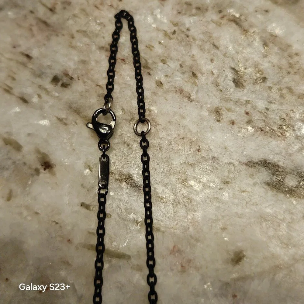 RARE MONICA RICH KOSANN DREAM CRESCENT MOON STAR SAPPHIRE 925 CHARM NECKLACE